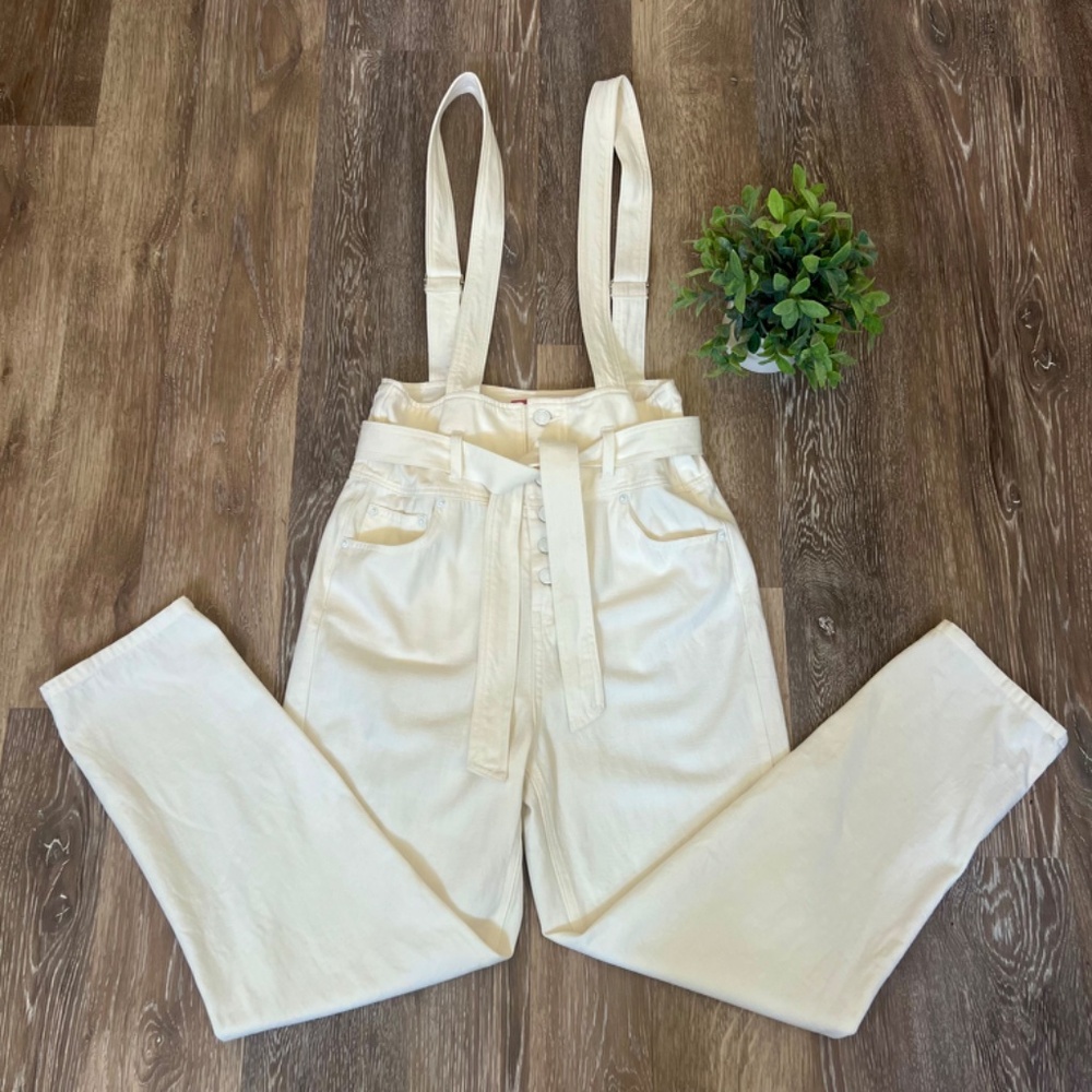 Signature 8 White Denim Overalls - Picture 2 of 15